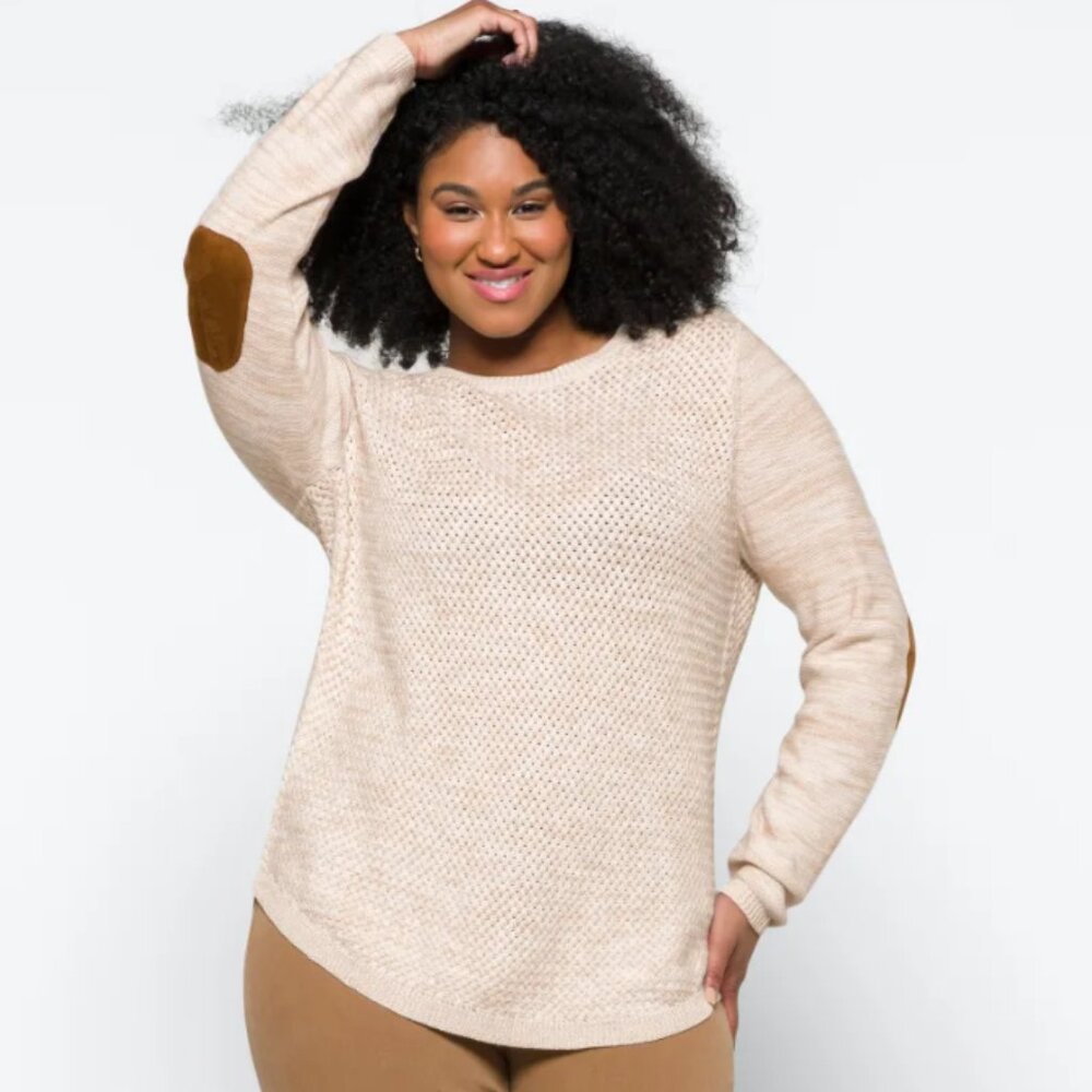 LETY & ME Josey Elbow Patch Sweater Stitch Fix